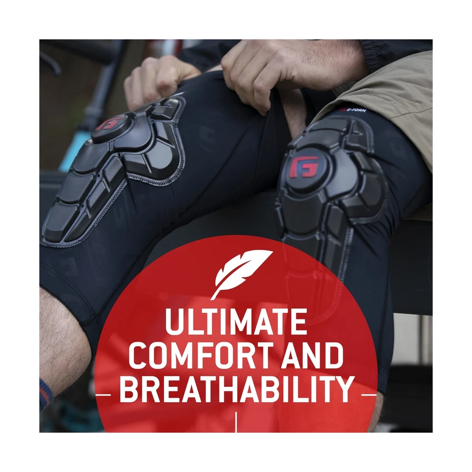 G-Form Pro-X3 Mountain Bike Knee Guards - Knee Pads for Men & Women Black - Image 4 of 4