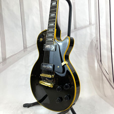 Black Solid Electric Guitar, Retro Single Cut Shape with P90 Pickups 6 strings