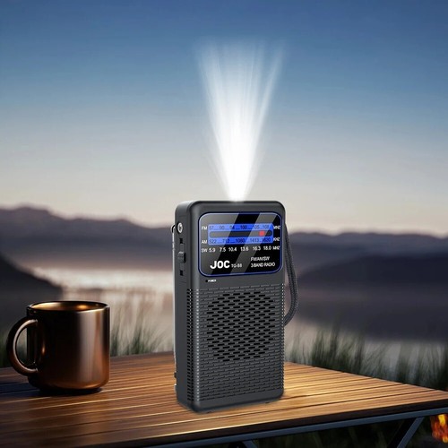 Portable AM/FM/SW Radio Battery Operated Radio with LED Flashlight Small Radio - Picture 3 of 7