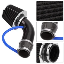 US STOCK 3" Car Cold Air Intake Filter Induction Pipe Power Flow Hose Kit Clamp