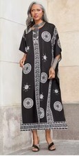 OSFM Ashro Black White African American Pride Latoya Caftan