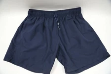 #924  SLATE & STONE  Solid Blue Swim Trunks Size XL