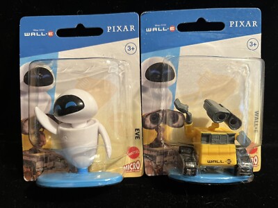 MATTEL MICRO COLLECTION FIGURES WALL-E & EVE