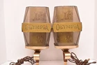 Vintage 1970s Olympia Beer lighted wall sconce, Set Of 2 bar lights Signs NO TOP