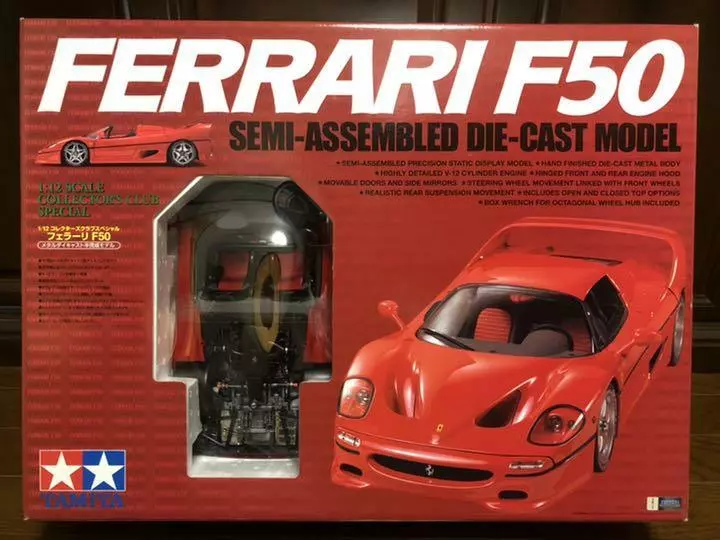 TAMIYA FERRARI F50 Collector's Club No.04 1/12 SEMI-ASSEMBLED DIE-CAST MODEL *