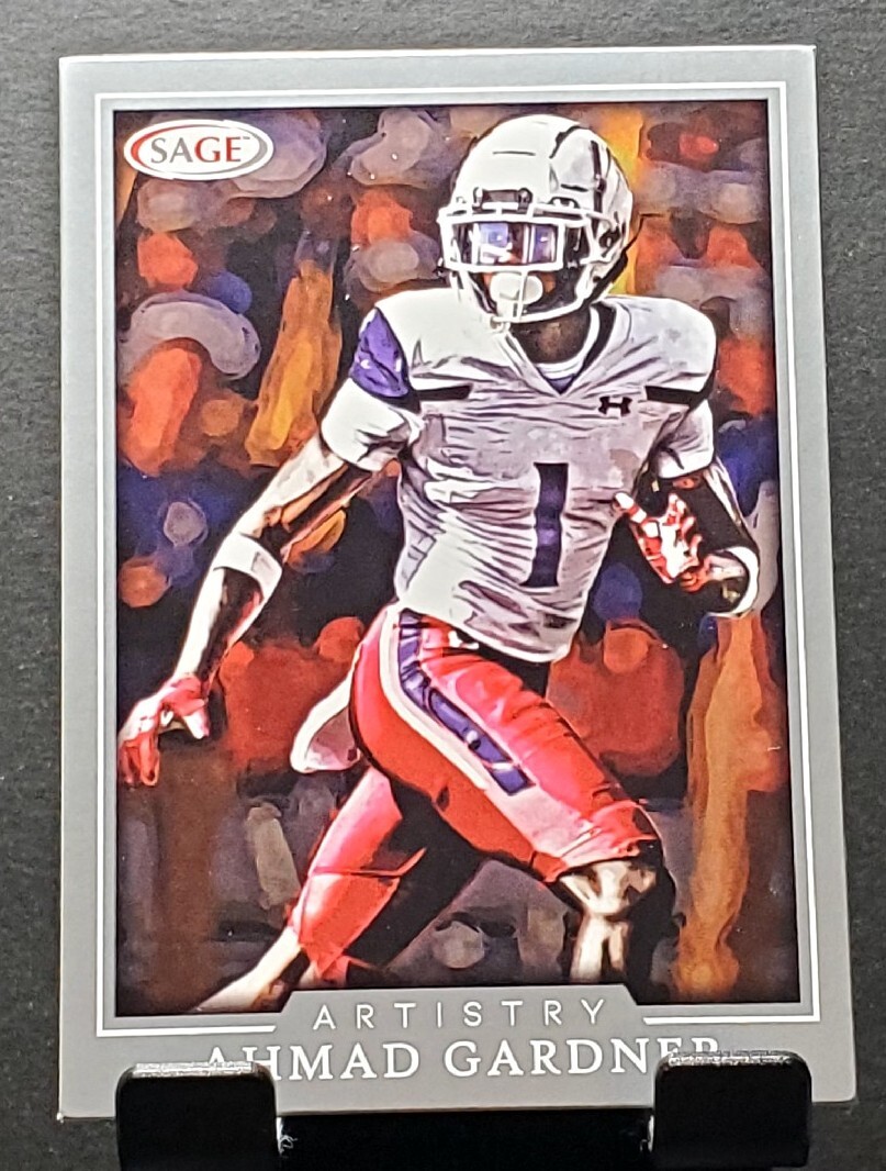 2022 Sage #1 Ahmad Gardner UCLA/JETS ARTISTRY Silver football card
