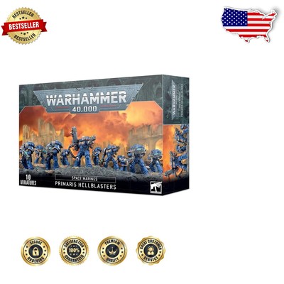 Durable Warhammer 40k Primaris Hellblasters: 10 Miniatures with Plasma Weaponry