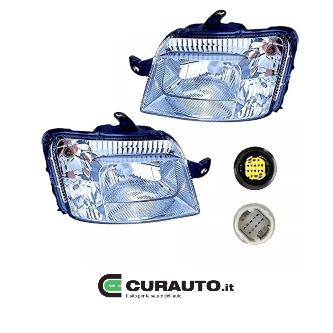 Proiettore Faro Anteriore Destro Per Fiat Panda 2003-2009 - Compatibile H4 7 Pin Bianco O Giallo - Foto 6