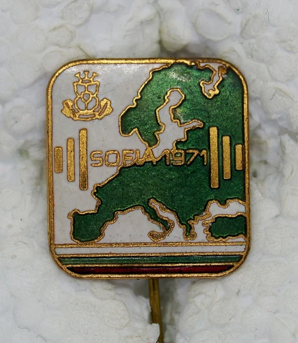 1971 European Weightlifting Championships Sofia Badge