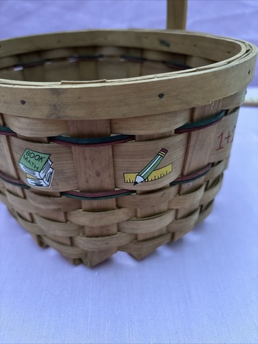Handcrafted Woven Straw Basket Desk Organizer Teachers Art 5" Tall 9" Long - Picture 10 of 12