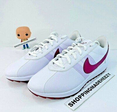 [Wm NIKE CORTEZ G Spikeless Golf Shoes Cleats White Villain