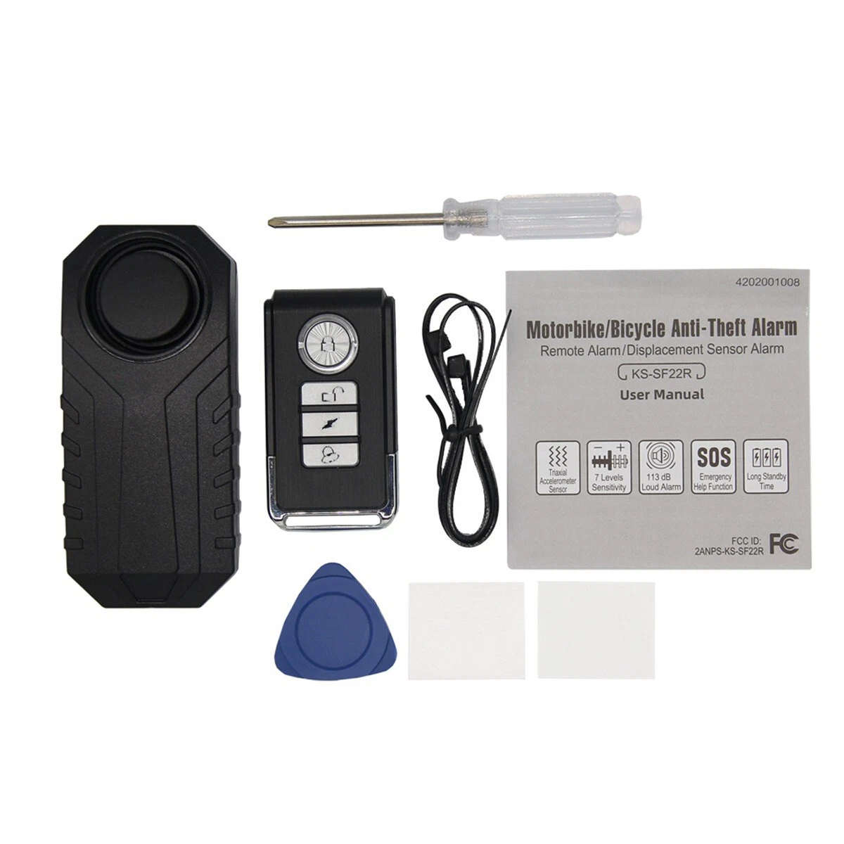 Motorcycle Security Alarm Wireless Motorbike Anti-Theft