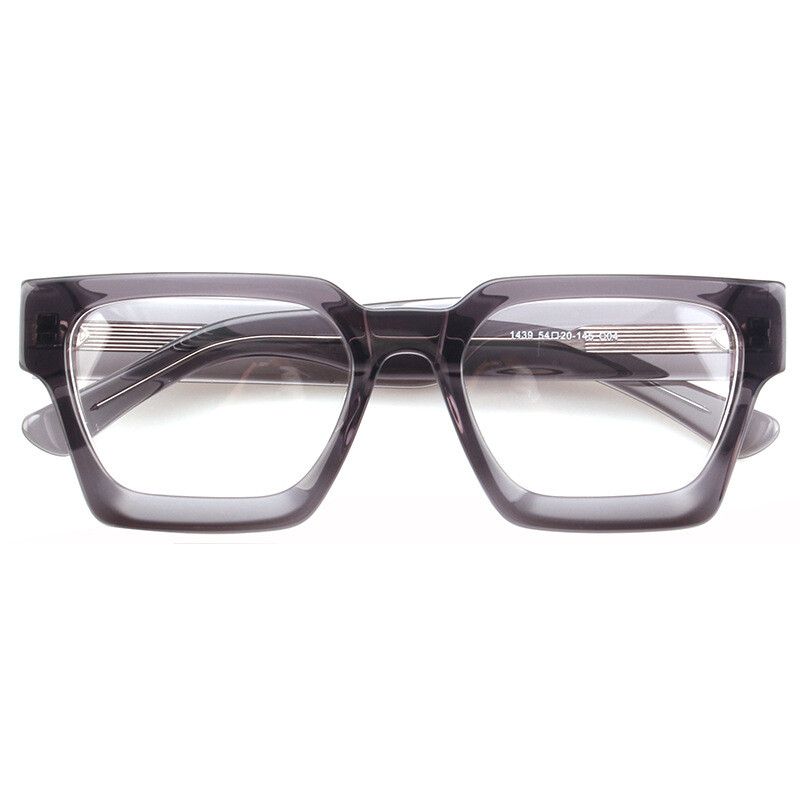箱 New Thick Acetate Square Eyeglass frames Polarized Sun Glasses