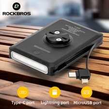 ROCKBROS Power Bank 5000mAh Bike Light with M...