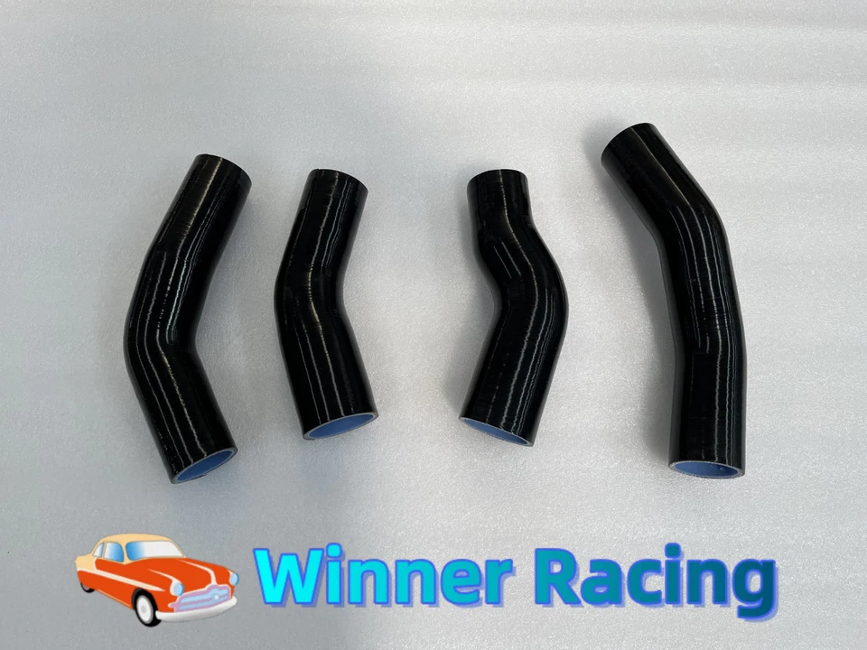 Kit Manguera Intercooler Silicona Doble Turbo Fit Nissan 300ZX Z32 NEGRO Foto 3 de 4