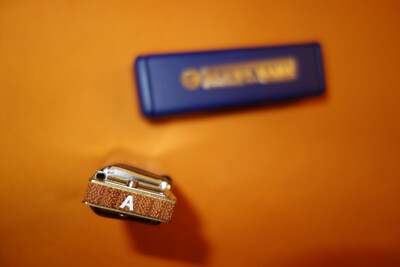 new HOHNER BLUESHARP Harmonica Key A w/case Made Germany MS blues country folk