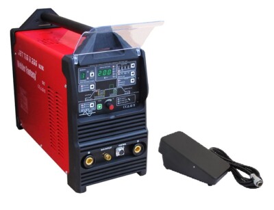 Inverter Schweißer JET TIG II AC/DC 200 IGBT PFC HF Lift-Arc PULSE VRD Fußpedal