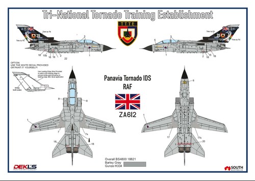 1/144 Trinational Tornado Training Establishment Decals DEKL's II - Bild 5 von 6