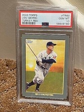 2020 Topps Turkey Red Lou Gehrig PSA 10 Clean Case
