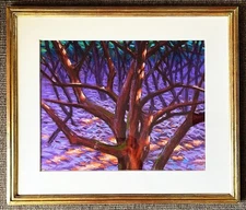 LEONARD KOSCIANSKI THICKET 1986 PASTEL ON PAPER PAINTING MODERNIST ABSTRACT ART