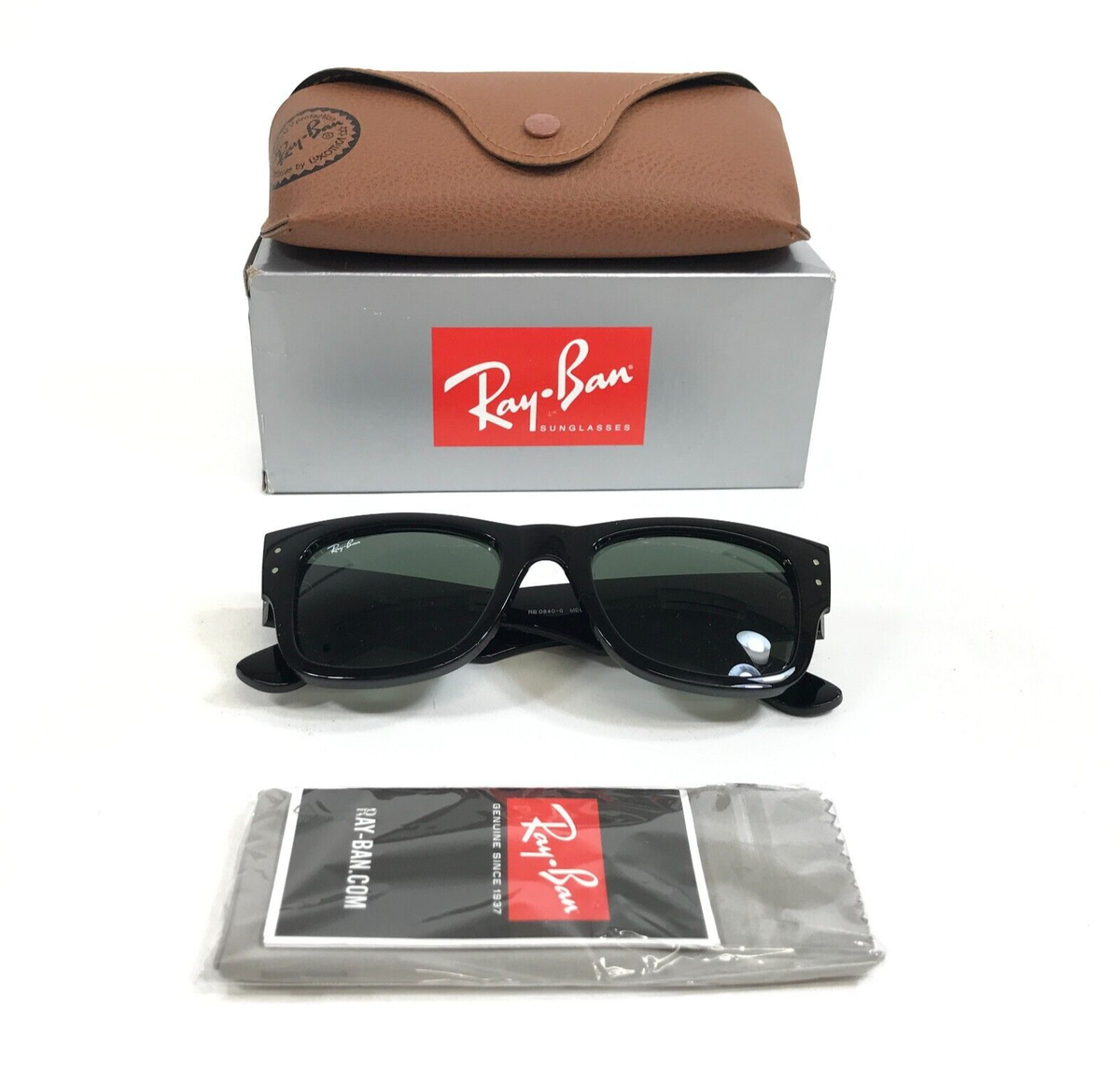 メガネ・老眼鏡 Ray-Ban MEGA WAYFARER RB0840-S 901/31 Ray-Ban Sunglasses RB0840-S MEGA WAYFARER 901/31 Black Frames with
