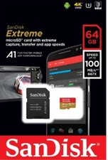 64GB SanDisk Extreme Micro SD SDXC UHS-I 4K U3 V30 100MB/S Memory Card Class 10 