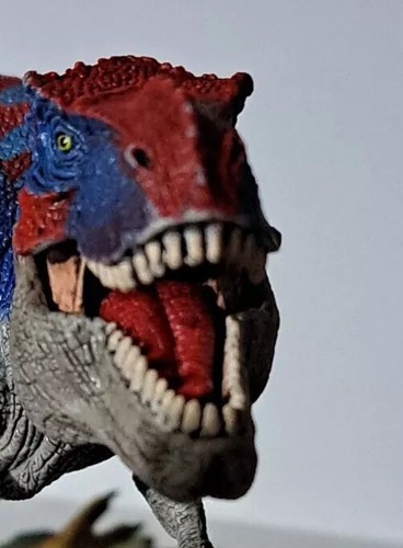 Schleich Green & Blue Tyrannosaurus Rex 2011 & Velociraptor 2003 Lot of 3 - Picture 12 of 15