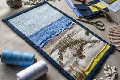 Mini Quilt Set, Quilten Nähen / Irische Landschaften / Giants Causeway Bastelset