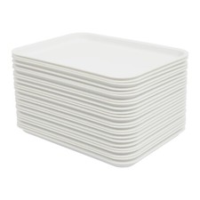 15"x10" Plastic Fast Food Tray Ideal for Cafeteria Fast Food Chains Schools 24PC