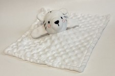 White Tiger Security Blanket Baby Lovey Minky Raised Dots 11.5  