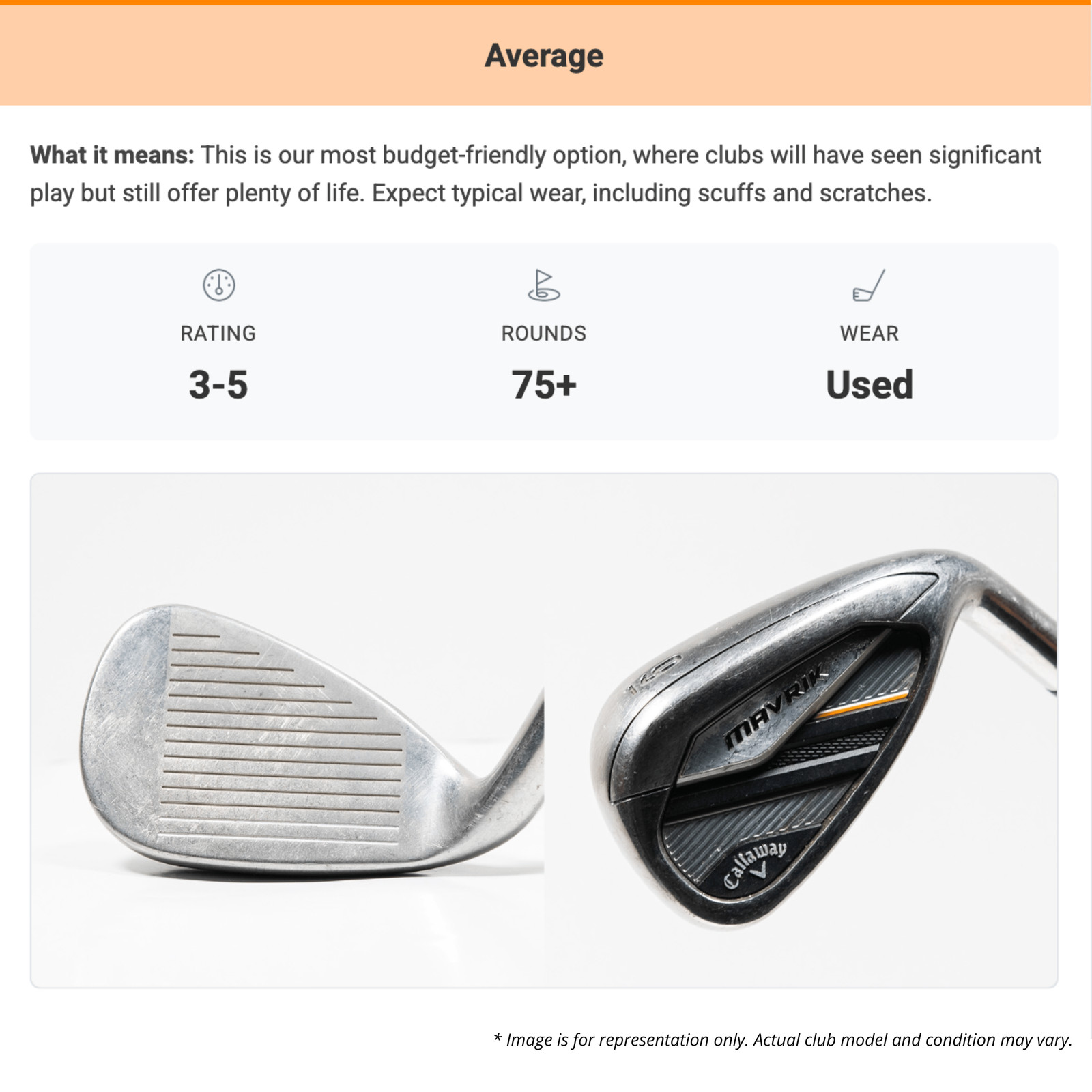 CALLAWAY 2024 EDGE 7 IRON STEEL REGULAR STANDARD