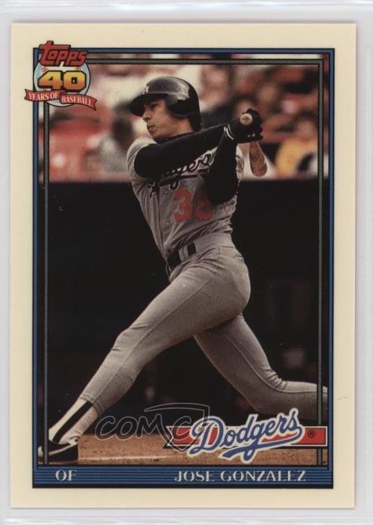 1991 Topps Factory Set Collector's Edition (Tiffany) Jose Gonzalez #279 18md