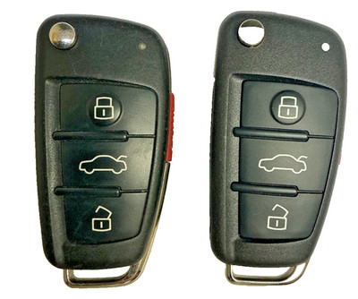 Lot 2 Audi OEM Keyless Entry Remote Key Fob NBGFS04A71 ID 48 Chips