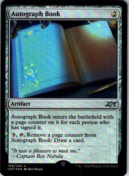 Autograph Book 183 Unfinity Foil