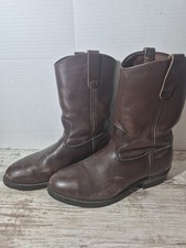 Red Wing Men Brown OILED Leather Cowboy Western STEEL TOE Work Boot 12