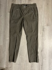 Lauren Ralph Lauren Women  s Twill Skinny Cargo Pants, Moss Green, Size 8