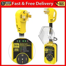 RV Surge Protector 50 Amp 12800 Joules RV Circuit Analyzer Full Protection IP67