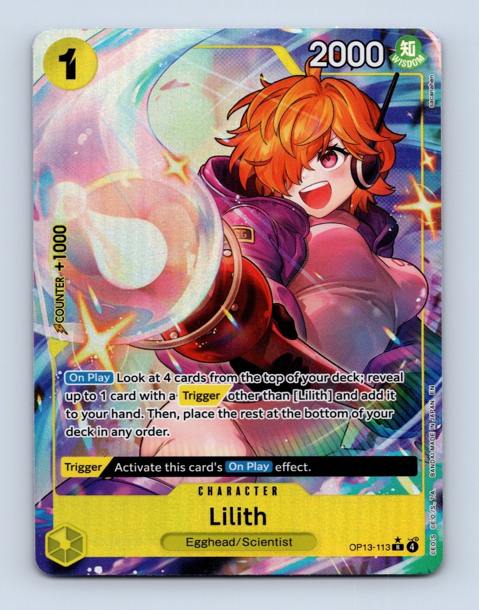 Lilith OP13-113 Alternate Art One Piece Card English Carrying On