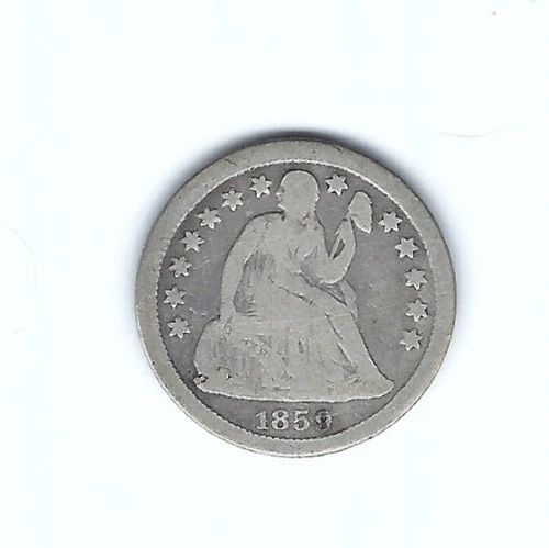 VG 1859-O SEATED LIBERTY DIME