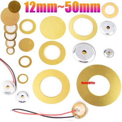 Piezo Element Summer Lautsprecher Scheibe Keramik-Kupfer Buzzer Ø12mm bis 50mm