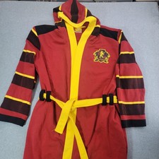Harry Potter Gryffindor Robe Mens Large Red Hooded Bathrobe H Potter 07