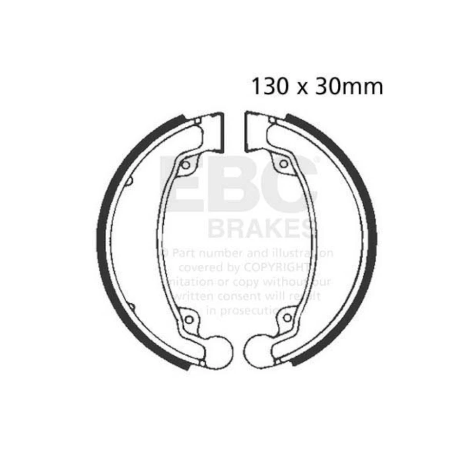 Zapatas de freno traseras para HONDA CB 250 NIGHTHAWK 1991 EBC Foto 2 de 4