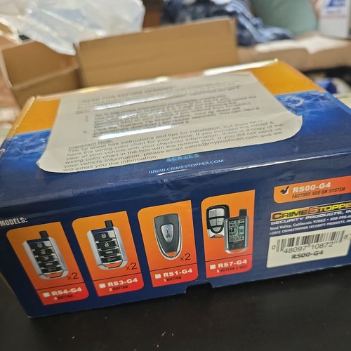 CrimeStopper RS00-G4 Factory OEM Add-On Remote Start Interface New Cool Start