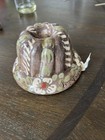 Vintage Betschdorf Salt Glaze Pottery Bundt Ring Mold Wall Hanging Brown Floral — photo 1