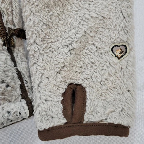 Kuhl Jacket Womens Small Beige Pile Flight Sherpa Fleece Hooded Coat Full Zip - Picture 4 of 12