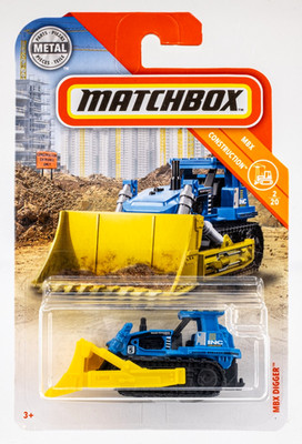 2019 Matchbox #30 MBX Digger  BLUE | YELLOW | INC CONSTRUCTION | FSC