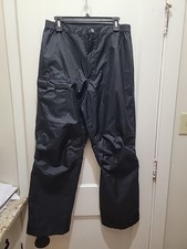 Helly Hansen Helly Tech Rain Pants Men's L Black Packable Mesh Lined Waterproof