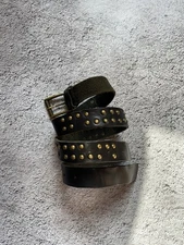 Vintage Y2K Streetwear Japanese Streetwear Gothic Punk Leather Belt 90s