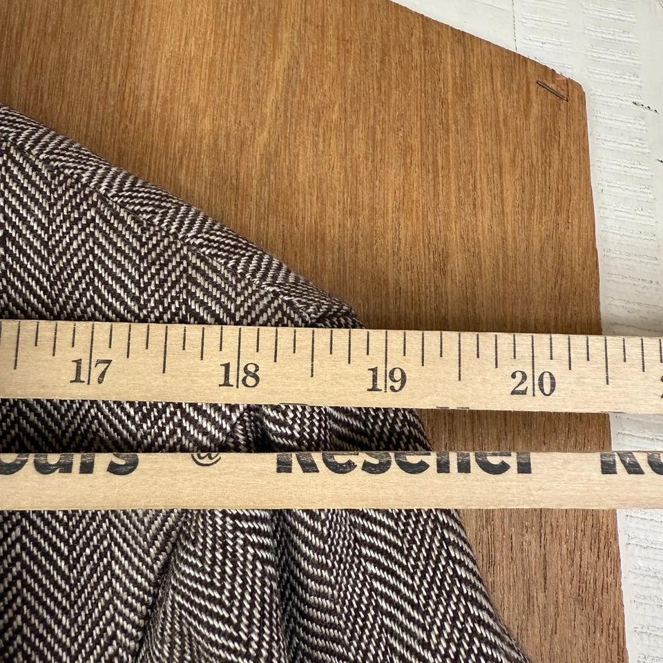 Gant Blazer мужской 44R коричневый Herringbone 2 кнопки 100% льняной Sport пальто куртка - Изображение 4 из 4