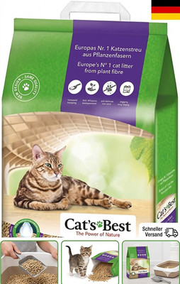 Cat's Best Smart Pellets Katzenstreu pflanzlich klumpend staubarm 10 kg 20 l